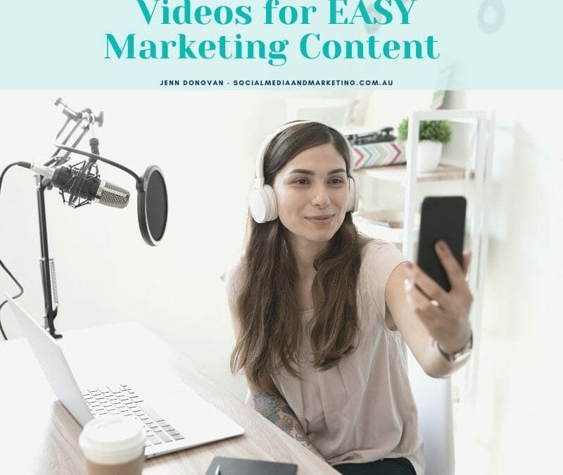 Using Smartphone Videos for EASY Marketing Content