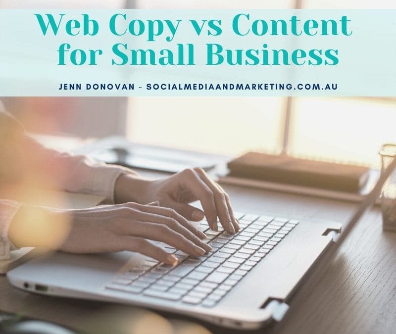 Web Copy vs Content for Small Business